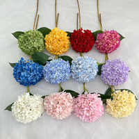 Susunan Bunga Hydrangea Buatan Tangan Berkualitas Tinggi untuk Dekorasi Rumah dan Latar Belakang Pernikahan