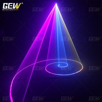 Projecteur laser GEVV 8W 10W RGB pleine couleur DMX512, animation laser pour scène, DJ, discothèque, bar, mariage
