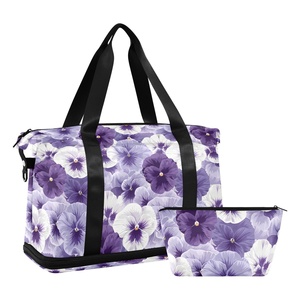 Hawaiian Lifestyle Custom Fashion Leopard Design Travel Foldable Bags Lightweight Large Sport Duffel Bag With Makeup Pouch - Product Image 2