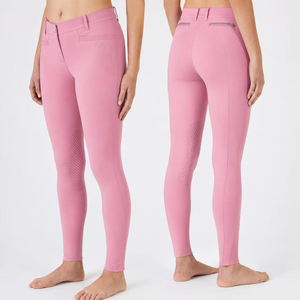 Culotte d'équitation pour femme avec assise intégrale en silicone, taille mi-haute, ornée de strass, extensible dans 4 directions, anti-humidité, type Jodhpurs - Product Image 3