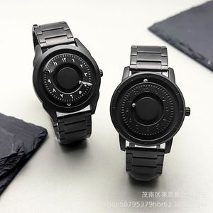 Jam Tangan Pria Mewah <span class=keywords><strong>Stainless</strong></span> <span class=keywords><strong>Steel</strong></span> Quartz Teknologi Levitasi Magnetik Baru Tahan Air Mesin Impor - Product Image 4