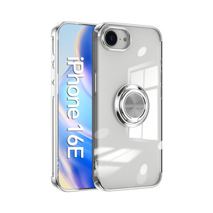 Electroplated Ring Holder Chrome Shockproof Phone case Cover for <strong>iPhone</strong> 16E/17E/17 Pro, for Galaxy S26 360 Rotating Stand case - Product Image 5