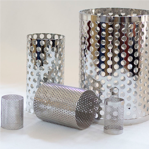 Pantalla coladora en Y con una capa de malla perforada y una capa de malla metálica tejida Pantalla coladora en Y con malla expandida - Product Image 4