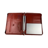 Carpeta de Cuero PU A4 Premium con Cierre, Logotipo Personalizado, Carga Inalámbrica, Opciones Multicolor, Sublimación, Impresión Digital UV para Documentos