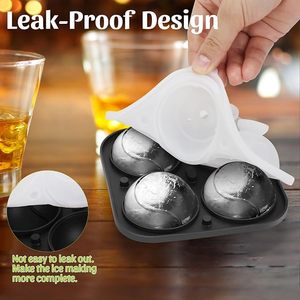 Tennis <span class=keywords><strong>Ice</strong></span> Cube Tray với Phễu lớn Vòng <span class=keywords><strong>Ice</strong></span> ball maker Khuôn Silicone vui vẻ hình dạng Bourbon hình cầu <span class=keywords><strong>Ice</strong></span> khuôn mẫu - Product Image 6