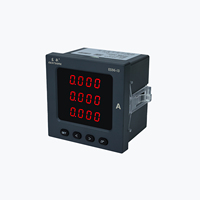 EASTSONG ES96-I3 Medidor de Energía Trifásico 96x96, Medidor de Panel Digital, Amperímetro con Pantalla LED, RS485 Modbus RTU, Clase 0.5, para Tablero de Distribución
