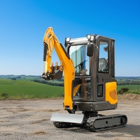 JIAHE 8016 1.6 Ton Euro 5 Mesin Koboto Mini Excavator Crawler Kompak Segala Medan Daya Gali Tinggi Motor Bucket 0.03m