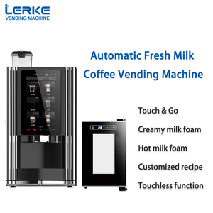 Distributeur automatique de café expresso, thé et latte commercial avec lait intégré, gestion cloud via SDK et options de paiement multiples - Product Image 1