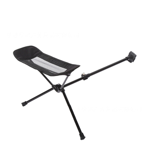Chaise de camping pliante en aluminium avec repose-pieds télescopique pour loisirs, camping et pêche - Product Image 1