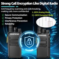 2PCS Baofeng V12D GMSK Walkie Talkie Digital y Analógico de Modo Dual, Llamada Encriptada, Reducción de Ruido, Copia de Frecuencia Inalámbrica, Radio UHF