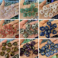 Perles de charme en turquoise naturelle pour la fabrication de bijoux DIY, pendentifs en pierre naturelle pour colliers, vente en gros