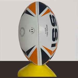 Balón de Rugby Profesional de Cuero Sintético de 4 Paneles con Fuertes Costuras para Entrenamiento de Alto Rendimiento y Competición - Product Image 5