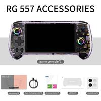 Console de jeu vidéo portable Yo RG557, Android 14, écran AMOLED HD de 5,48 pouces, 5500 mAh, Wi-Fi, 256 Go, pour jeux PS2 3DS