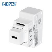 Modul Daya USB 20W Ringkas Port Tipe-C Konverter AC ke DC 240V untuk Pengisian Daya Stopkontak Dinding Terintegrasi Tersedia OEM