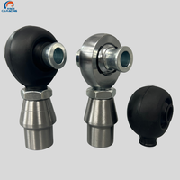 Kit d'extrémité de tige en acier allié Caracing XM16M, tige M16x1.5, diamètre intérieur 12mm, entièrement fileté, filetage gauche, certifié ISO 9001, haute précision