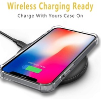 Coque de téléphone iPhone 13 transparente HD, épaisseur 1 mm, pare-chocs antichoc en PVC, protection transparente des quatre coins, sac étanche