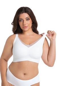 Châu Âu mỹ cộng với kích thước thoải mái bondage áo ngực phổ biến áo ngực miễn phí liền mạch đồ lót mỏng thoáng khí dây hỗ trợ miễn phí - Product Image 2