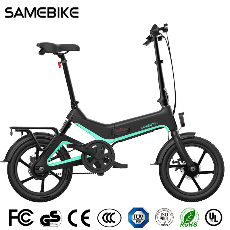 自転車本体 E Bike JG7186 Samebike New 2022 model SAMEBIKE JG7186 OEM 16 Inch Small Tire 36V Lithium Battery