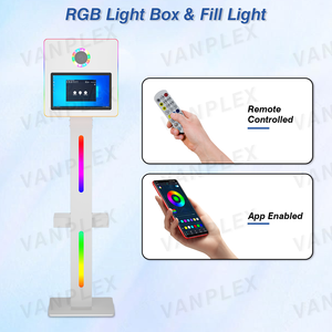 Photomaton miroir magique haute résolution 15,6 pouces à vendre |   Design carré, compatible SLR, partage <span class=keywords><strong>social</strong></span> instantané |   Prêt à être expédié - Product Image 3