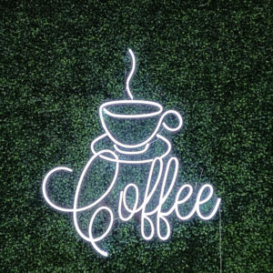 コーヒーカップフレックスLedネオンライトカスタムネオンサイン結婚式のホームイベントの装飾ネオンサインカスタム - Product Image 1
