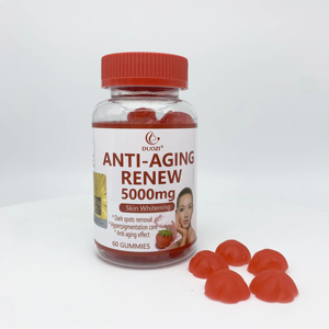 Gomitas DUOZI Antienvejecimiento Renovadoras 5000mg, Blanqueamiento de la Piel, 60 Unidades, Suplemento de Colágeno - Product Image 1