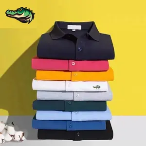 OEM Crocodile homme Arbeitskleidung bestickt atmungsaktiv schnell trocknend herren individuelles logo baumwolle uniform golf polo t-shirts