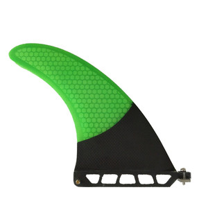 Aileron central de surf simple en fibre de carbone nid d'abeille UPSURF 9 pouces - Product Image 1