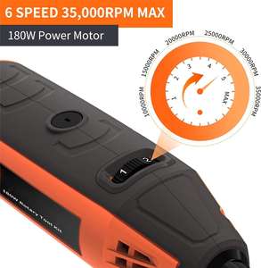 <span class=keywords><strong>Outil</strong></span> rotatif <span class=keywords><strong>multifonction</strong></span> 95 pièces pour la sculpture, le perçage et la coupe avec arbre flexible Kit d'outils rotatifs de ponçage - Product Image 2