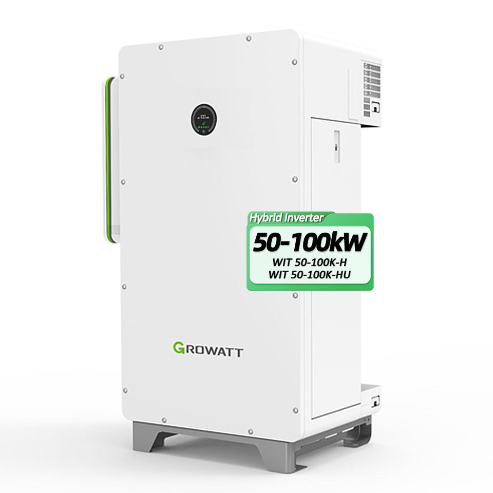 Factory Price Growatt 50-100KW Hybrid Inverter WIT 50K 63K 75K 100K H ...