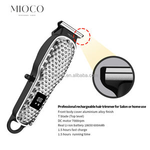 MIOCO Rs9604M professionnel Rechargeable barbier <span class=keywords><strong>tondeuse</strong></span> à cheveux pour hommes avant corps couverture en alliage d'aluminium moteur à courant continu LCD anglais pour RV - Product Image 4