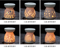 Nouveau Porte-Lumière Céramique en Gros Brûleur d'Encens Bougies Cire Chauffage Diffuseur d'Huiles Essentielles en Céramique Boîtes