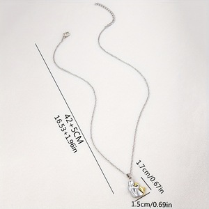 <span class=keywords><strong>Collana</strong></span> di moda Unisex <span class=keywords><strong>con</strong></span> stile Punk carina bambina e cucciolo ciondolo in lega per animali domestici catena regalo per donne e amanti dei cani - Product Image 6