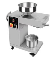 Presse à huile de tournesol et d'arachide, presse à huile de graines pour olive, sésame, noix de coco et palme, nouvelle capacité de 50 kg/h, semi-automatique