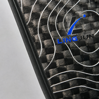 Raquette de pickleball en fibre de carbone T700 conforme aux normes USAPA, 16 mm, design Lingjun Contour Line, Pro Entertainment, logo personnalisé, OEM ODM