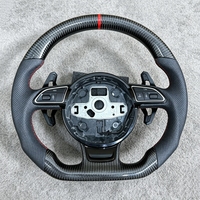 Volante de Fibra de Carbono para Audi A1 A3 8V 8P A4 B7 B8 B9 A5 B9 A6 C6 A7 C7 C8 A7 A8 B6 D4 Rs3 TTS S5 B8.5