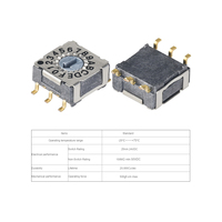 Interruptor de Código Rotatorio SMD R7M3-10-R de Alta Calidad, 25mA, 24VDC