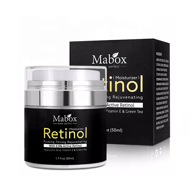 Mabox Retinol 2.5% विरोधी उम्र बढ़ने मजबूती शिकन Whitening Moisturizer विटामिन ई Retinol चेहरा क्रीम