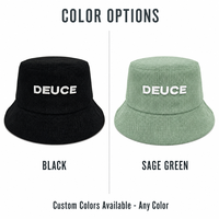 Cappello a Secchiello Unisex in Cotone Corduroy con Ricamo 3D Premium, Stile Streetwear Traspirante, Certificato CE e Conforme RoHS