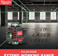 Niveau laser croisé vertical à 360 degrés, faisceau vert, horizontal et vertical, batterie rechargeable, outils de niveau laser vert