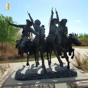 RELONG 定制古典青铜雷明顿雕塑雕像欧式风格出售 - Product Image 4