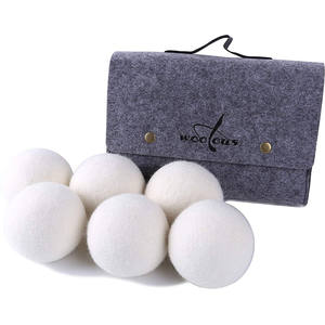 Boules de <span class=keywords><strong>feutre</strong></span> 100 % laine de Nouvelle-Zélande pour sèche-linge, 6-10 cm, couleur et logo personnalisables, vente en gros - Product Image 1