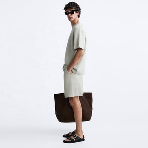 Camiseta de Algodón Grueso de Alta Calidad, Personalizada, de Lujo, Lisa, Extra Grande, para Hombre, Fabricante de Camisetas Boxy para Hombres - Product Image 4
