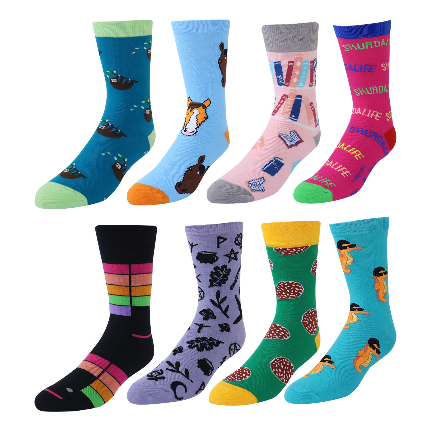 Wholesale Custom logo High Quality Colorful Funny Crew Cotton Men Socks