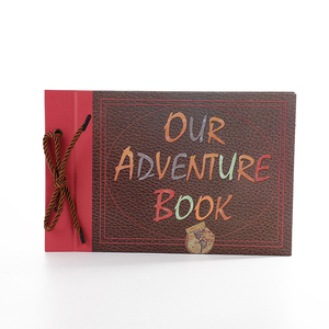 Album fai da te fatto a mano pasta Vintage Tether Album il nostro <span class=keywords><strong>libro</strong></span> di <span class=keywords><strong>avventura</strong></span> Movie Up Travel Family 30 pagine Album fotografico Scrapbook - Product Image 2