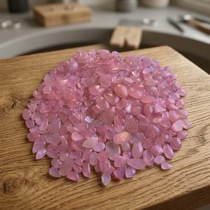 Quartz rose très rare, cabochon en quartz rose, pierre précieuse en quartz rose, lot de pierres précieuses en quartz rose polies pour la vente en gros - Product Image 3
