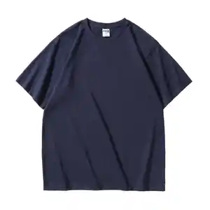 T-Shirt 240 GSM in cotone 100% di alta qualità da uomo con Logo personalizzato T-Shirt Plus Size per uomo