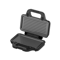 Machine à sandwich électrique 2 tranches détachable 900W, coque froide au toucher, plaques antiadhésives, indicateur de prêts à l'emploi, grille-pain à sandwich