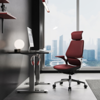 Chaise de bureau exécutive moderne en cuir véritable avec design ergonomique et fonction de levage, pivotante, vente directe d'usine pour utilisateurs d'ordinateurs