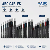 Câble aérien ABC, conducteur en aluminium toronné, isolation XLPE, câble d'alimentation aérien, 2-4 conducteurs, 16-150 mm