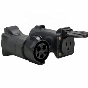 محول شحن جديد للسيارات الكهربائية من AOTAI، موصل أنثى ثلاثي الأطراف إلى منفذ J1772 بقدرة 3.5/7 كيلوواط وجهد 220-240 فولت - Product Image 1